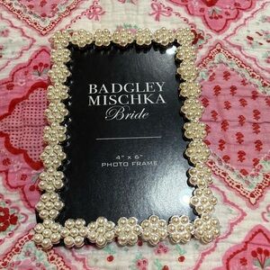 Mishka Faux Pearl-Embellished Photo Frame